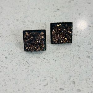 Square Glitter Earrings